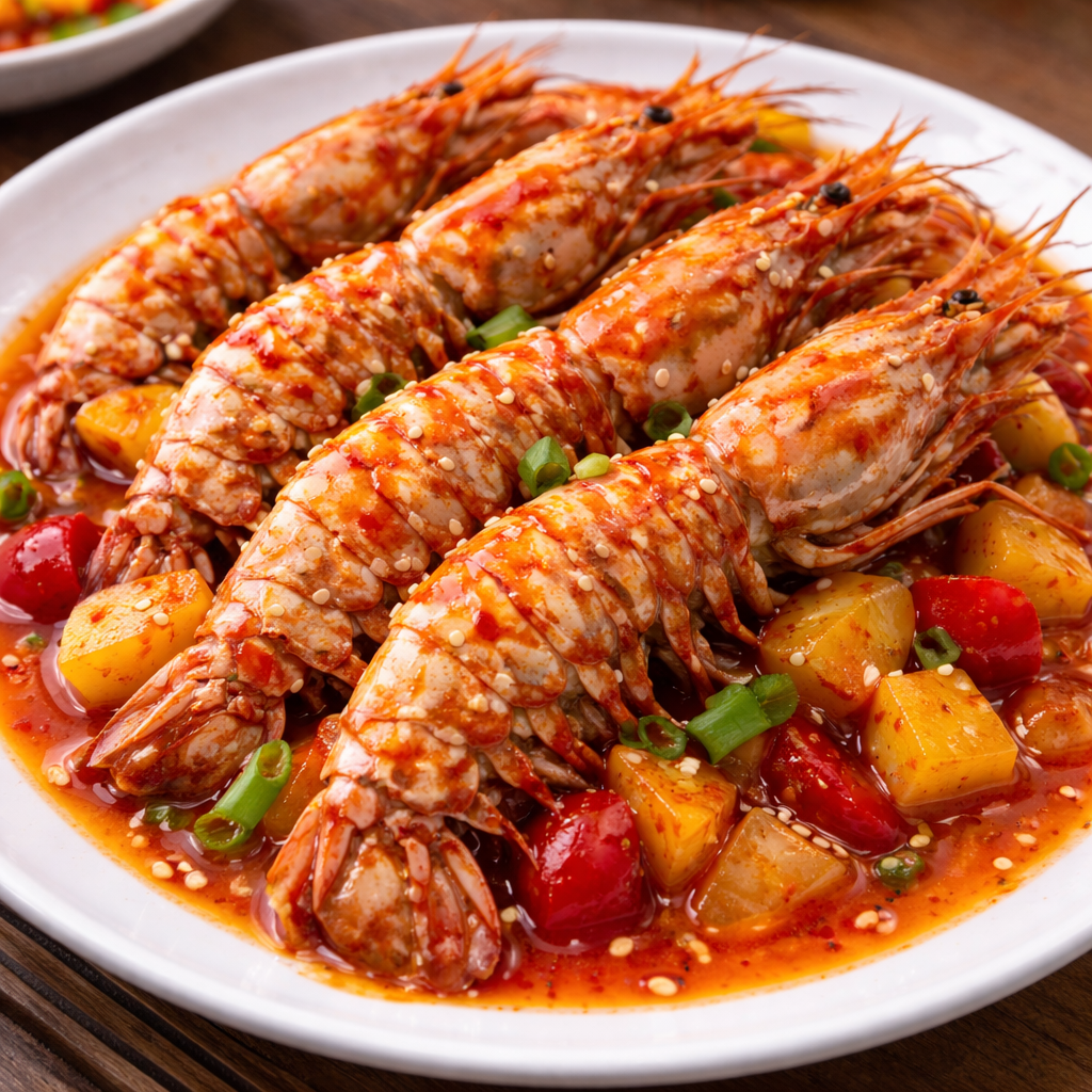 Udang Peci Super Saus Asam Manis
